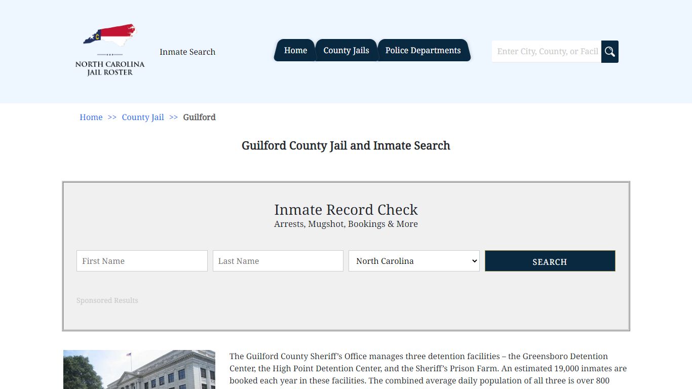 Guilford County Jail and Inmate Search | North Carolina Jail Roster